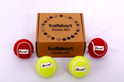 Ballskart Cricket Tennis Balls - Light With Free Wistle Combo