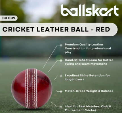 Cricket Leather Ball - Red